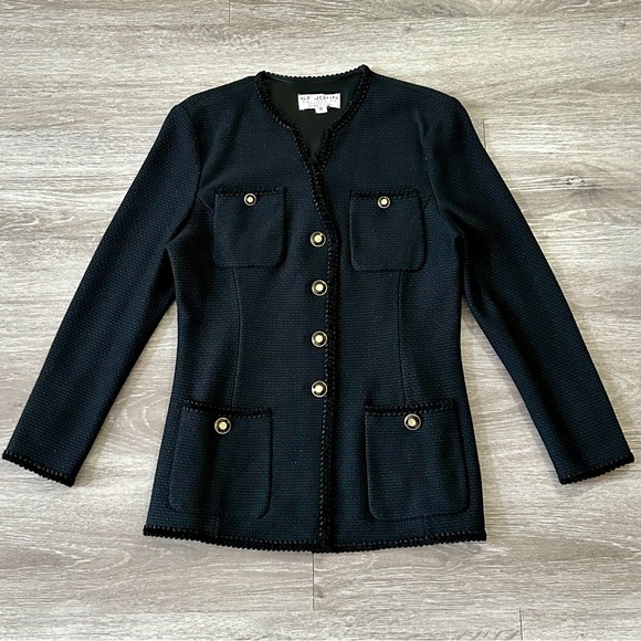 St. John Jackets & Blazers - ST JOHN Shimmer Tweed 4 Pocket Evening Jacket